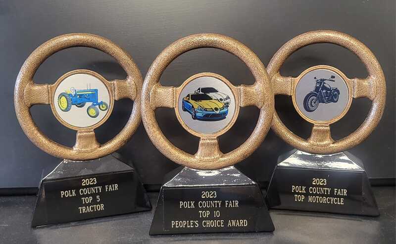Polk County Fair trophies